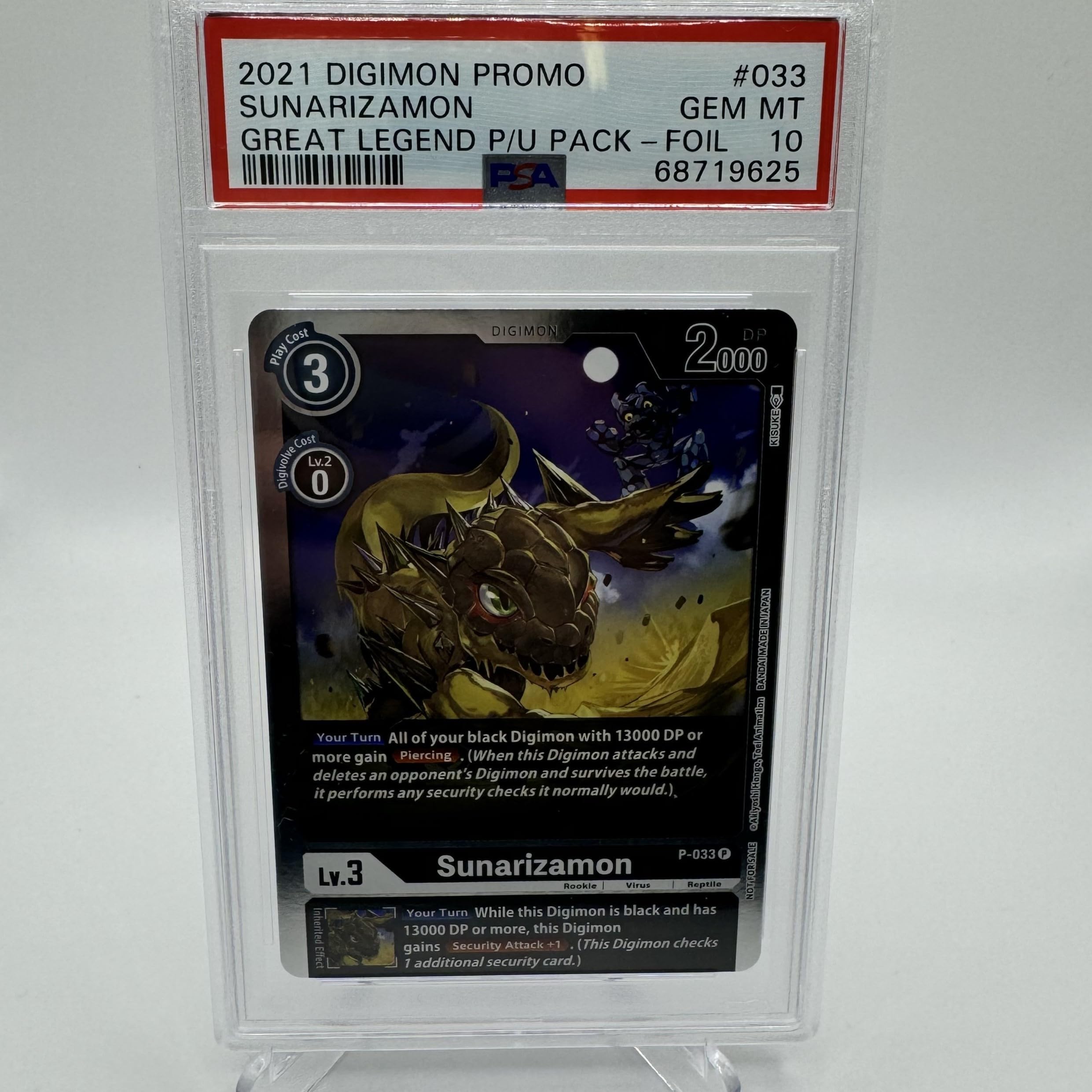 Amazon.com: Digimon 2021 Holo Promo Sunarizamon P-033, Great